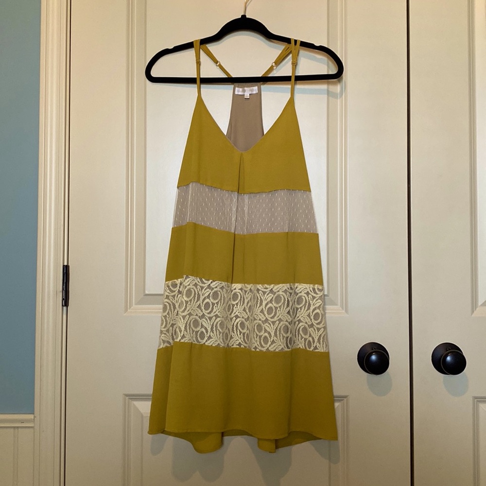 Shabby chic lace detailed dress